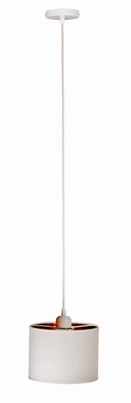 Lampa wisząca z abażurem Oro biała