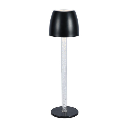 Lampka Biurkowa Nocna V-TAC 3W LED Ładowanie Ściemnianie Czarna 