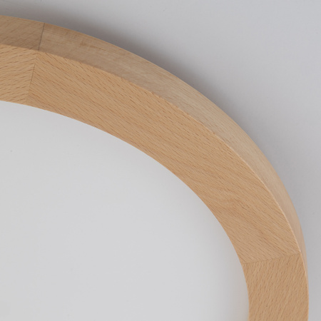 Plafon Aqua Wood Buk 30cm 24W LED drewniany