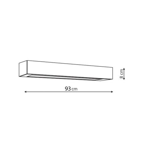 Lampa sufitowa Ibros duża CCT 1xLED biały IP44 LP-7001/1C WH-93 24 CCT