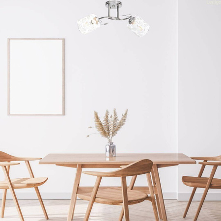 Lampa sufitowa klasyczny żyrandol plafon Sofia chrom  2xE27