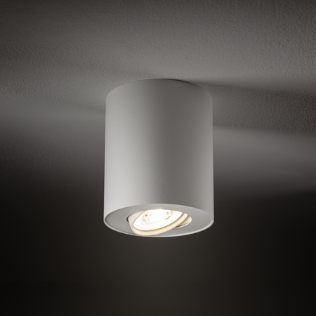 Nowodvorski Lampa punktowa natynkowa biała tuba SET