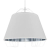 Lampa wisząca FALUN biało-srebrna 1xE27