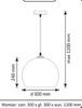 Lampa wisząca kula Boho E27 przeplatana sznurem jutowym 30cm