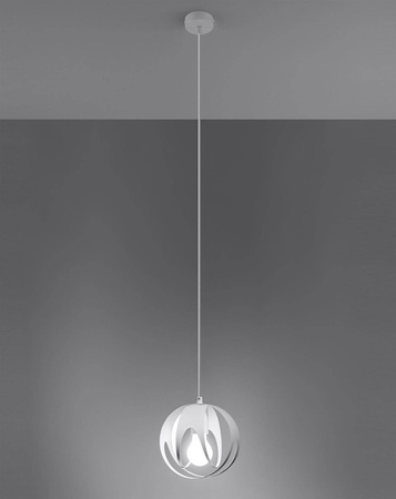 Lampa wisząca TULOS 1 biała