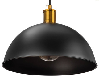 Lampa wisząca Rustic metalowa Kopuła czarna 1xE27