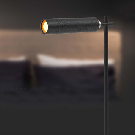 Lampka Biurkowa V-TAC 4w1 37cm Kinkiet Klips Latarka 3W LED Czarna 