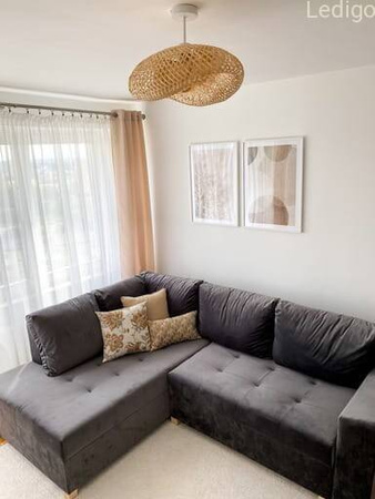 Lampa sufitowa bambusowa plecionka biała NUSA 60cm 1xE27