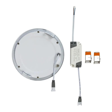 Panel LED V-TAC Premium Downlight 6W Okrągły fi120 VT-607 2700K 490lm