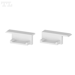 Komplet zaślepek bocznych szarych P6-2 ½ do osłonki C13 (2 szt z otworem ) (nr kat 770620501)