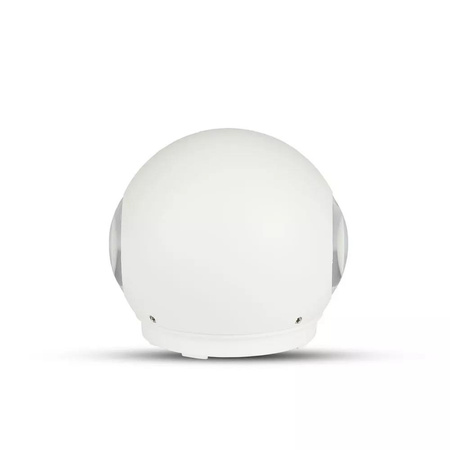 Kinkiet Ścienny V-TAC 4W LED Biały Okrągły IP65 VT-836-W 4000K 476lm