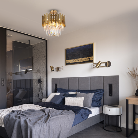 Lampa sufitowa ASPEN GOLD 9xE14