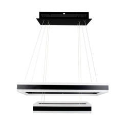 Oprawa Zwieszana LED V-TAC 100W Soft Light Chandelier Ściemnianie Czarny VT-101-2D-B-N 3000K 6300lm 3 Lata Gwarancji
