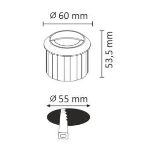 Lampa schodowo-elewacyjna LED Q4 okrągła
