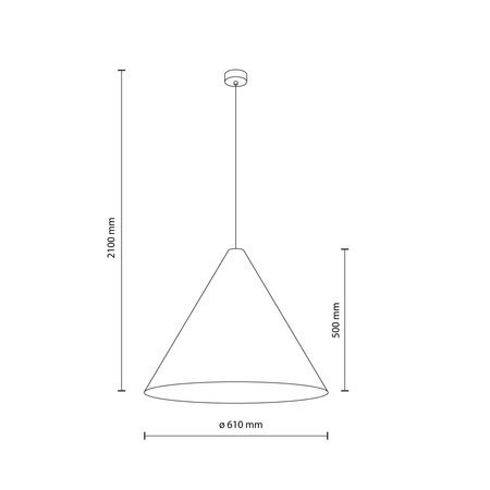 Tk Lighting SOLIS WOOD DĄB JASNY lampa wisząca 1xE27