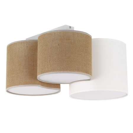 Tk Lighting MONA JUTA lampa sufitowa 3xE27