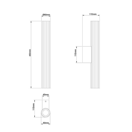 Kinkiet Linea LED CCT IP44 chrom LP-0510/1W-45 CH