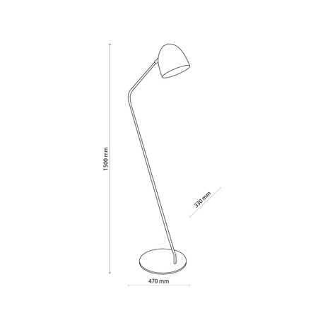 Lampa podłogowa SOHO Black 1xE27