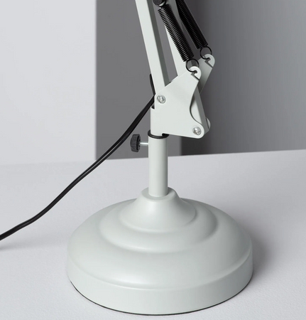 Lampka biurkowa FLEXO metalowa pastelowa zielona