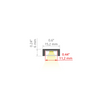 Profil aluminiowy do LED nawierzchniowy MICRO-ALU 3m Kluś  czarny anodowany