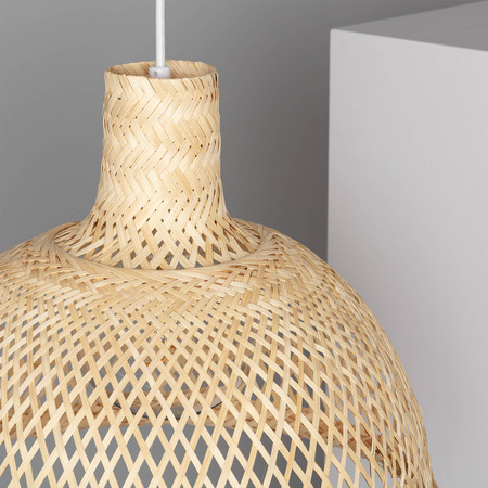 Naturalna lampa wisząca E27 Boho Handan