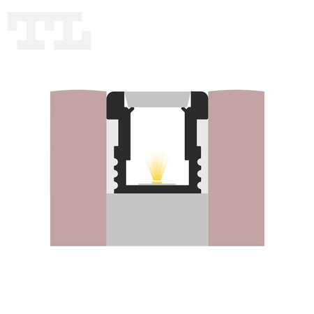 LED P24-1 Profil 1000 mm czarny lakierowany (nr kat 8624112)