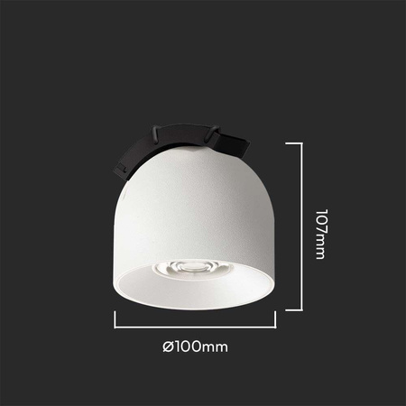 Oprawa Projektor Szynosystem Taśmowy 48V V-TAC 12W LED 38st Biała VT-41012 3000K 900lm 3 Lata Gwarancji