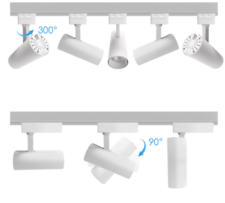 Reflektor szynowy 15W Led 4000K 1 fazowy biały