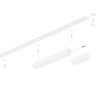 Slim Magnetic Track Szyna Natynk Biały 200cm