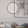 Lampa wisząca Mirror czarna LED CCT