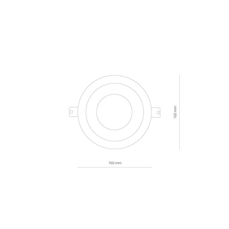 Nowodvorski Lampa podtynkowa biała CL KEA LED 30W 4000K IP44