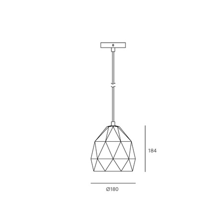 Lampa wisząca Biała gipsowa E27 Loft