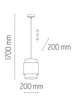 Lampa wisząca  Boho White 1xE27 20cm