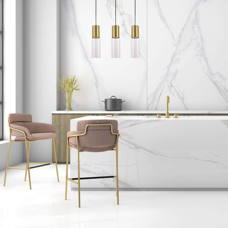 Light prestige Manacor 3 linia wisząca złota LP-232/3L GD