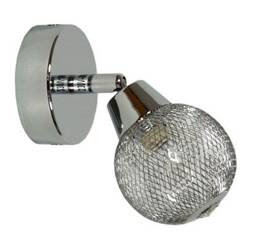 Lampa sufitowa CASINO BLACK/CHROME 1xE27 czarna