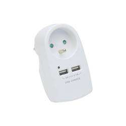 Rozgałęźnik 1GN Z/U + 2 GN Ładowarka USB ELEKTRO