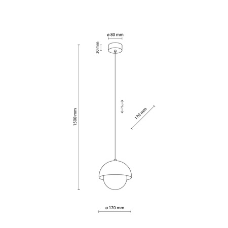 Lampa wisząca BONO BEIGE 1xG9