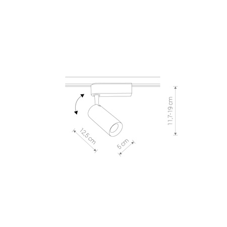 Nowodvorski Oprawa reflektor czarna PROFILE IRIS LED 12W