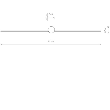 Nowodvorski Kinkiet obrazowy czarny PIN LED M 