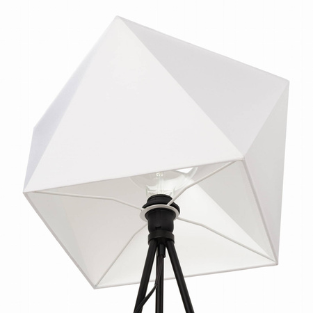 Lampa podłogowa NEPTUN trójnóg z abażurem biały diament