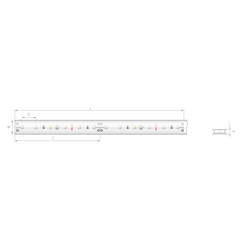 Kluś Taśma LED KWP-14KBLUE-1210-24, lm/m, 4.8 W/m, IP65