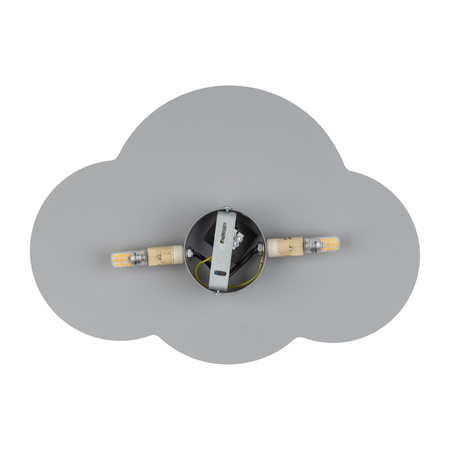 Tk Lighting CLOUD kinkiet SZARY 2xG9