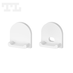 Komplet zaślepek bocznych białych P4-1, P6-3, GK6-3 do osłonki C22 (1 szt. z otworem, 1 szt bez otworu) (nr kat 770412202)