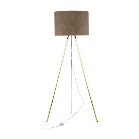 Lampa podłogowa UMBERTO Brown/Gold 1xE27