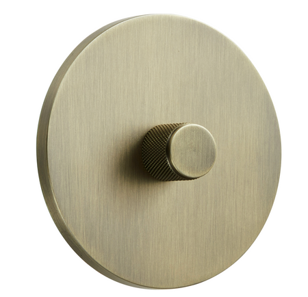 Ściemniacz podtynkowy okrągły metalowy TOGGLICA ROUND patyna szczotkowana