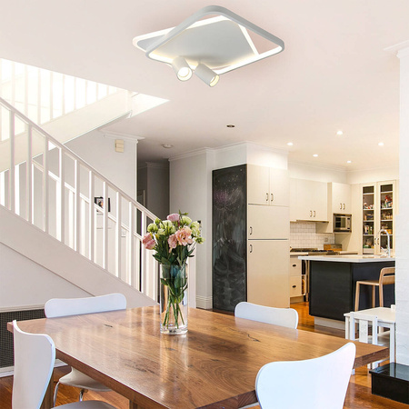 Light prestige Parma 2 plafon kwadratowy biały LP-0612/2C Square WH