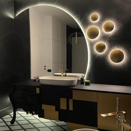 Light prestige Platillo plafon średni czarny CCT LP-8102/1C-12W BK CCT