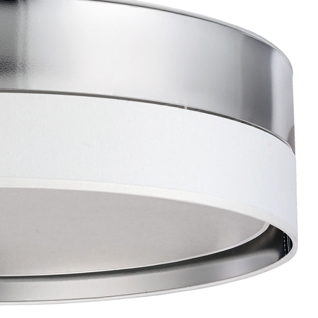 Nowoczesna lampa sufitowa Hilton Silver biała srebrna 4xE27