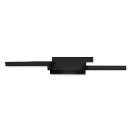 Plafon lampa LED Galaxis Orion 72W 56x37x8 cm czarny + pilot