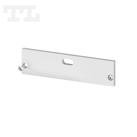 Zaślepka aluminiowa srebrna P20-1 z otworem (wkręty w komplecie) (nr kat 7720111)